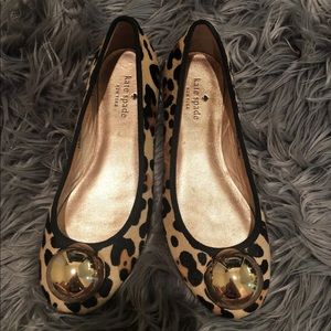 Kate Spade calf hair flats